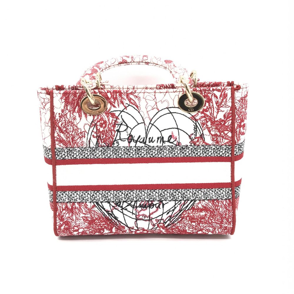 Dior  D-Lite Handbag Red Lady Christian